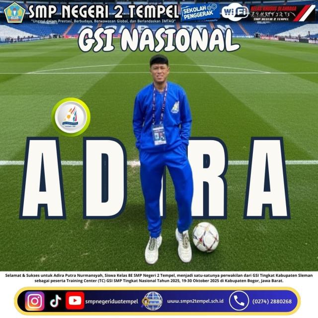 Adira Putra Nurmansyah Wakili Sleman di Ajang GSI Nasional 2025!